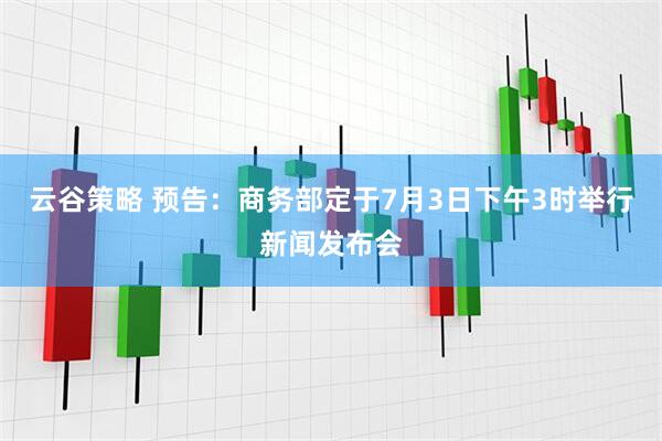 云谷策略 预告：商务部定于7月3日下午3时举行新闻发布会