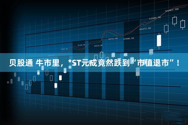 贝股通 牛市里,*ST元成竟然跌到“市值退市”!